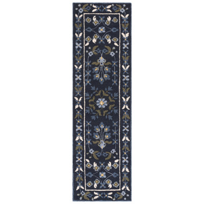 Hand-Tufted Wool Floral Outdoor Rug