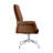 Orren Ellis Ingertha Modern Executive Leather Office Chair – Ergonomic Mid-Back Desk & Conference Seating with Fixed Arms, Swivel Base, and Adjustable Height -6262709