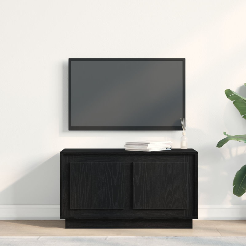 Unfinished TV Stand for TVs up to 32", Black Oak