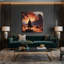 Art mural sur toile noir Southwestern Cowboy Outlaw-1837886497