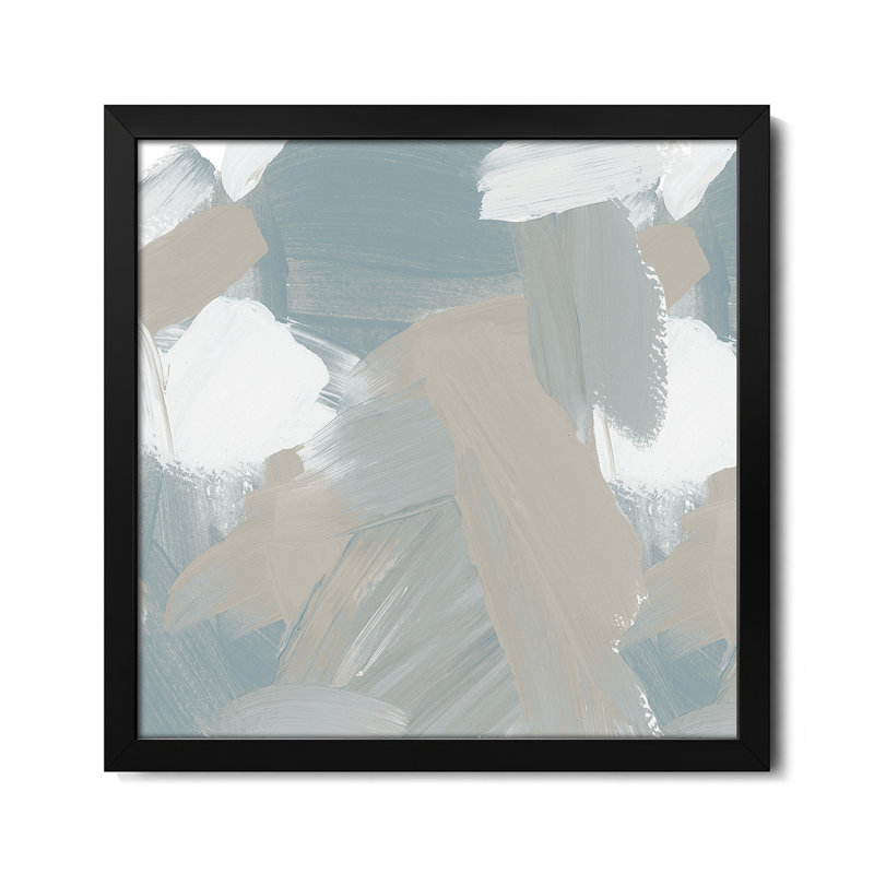 «Miami Abstract Gray I», reproduction d'art murale - affiche de galerie, H 16 po x l 16 po