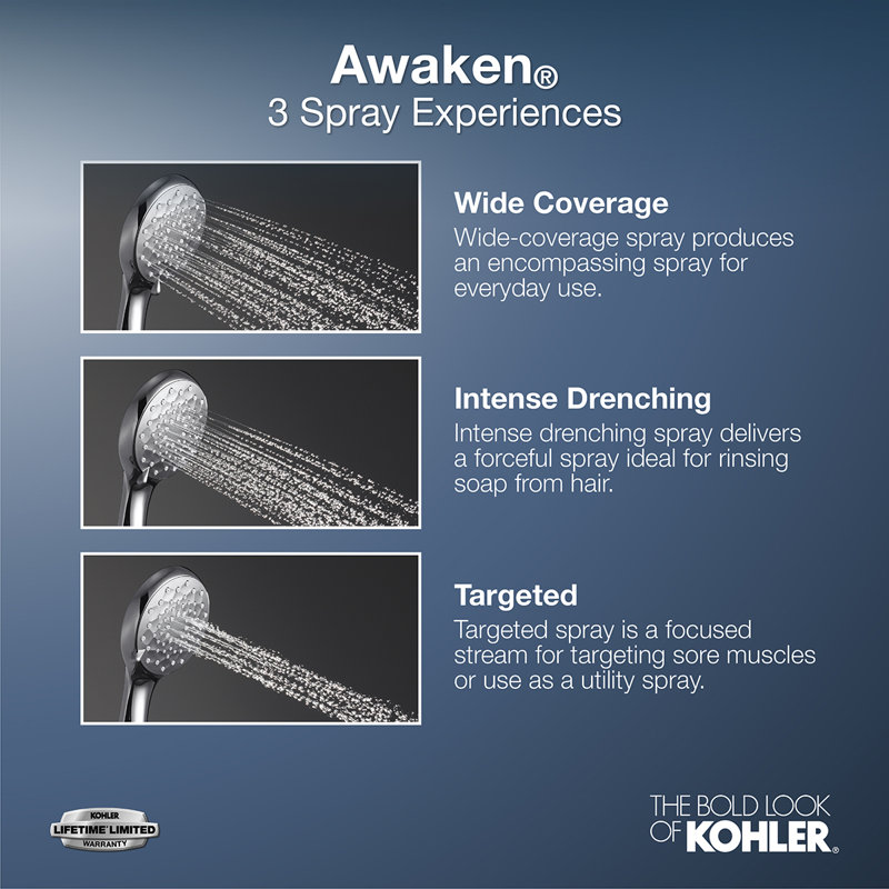 Awaken B90 2.0 GPM Multifunction Handshower