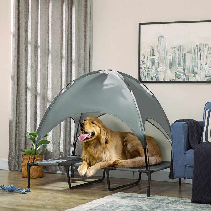 Lit pour chien surélevé Pawhut, Grey, H 42,5 po x l 48 po x P 36,25 po