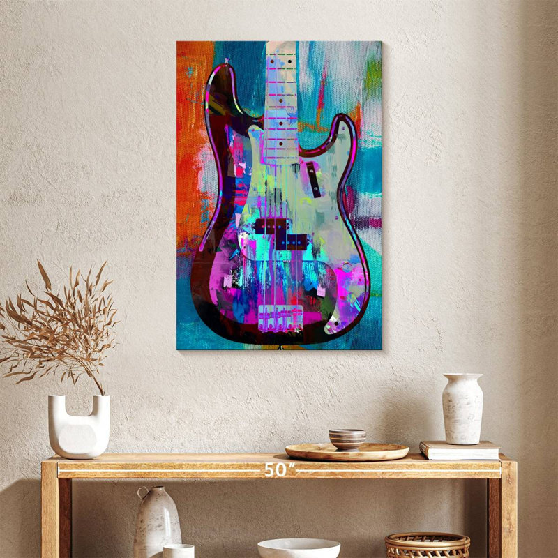 Abarca Painted Precision Bass, 36" H x 24" W
