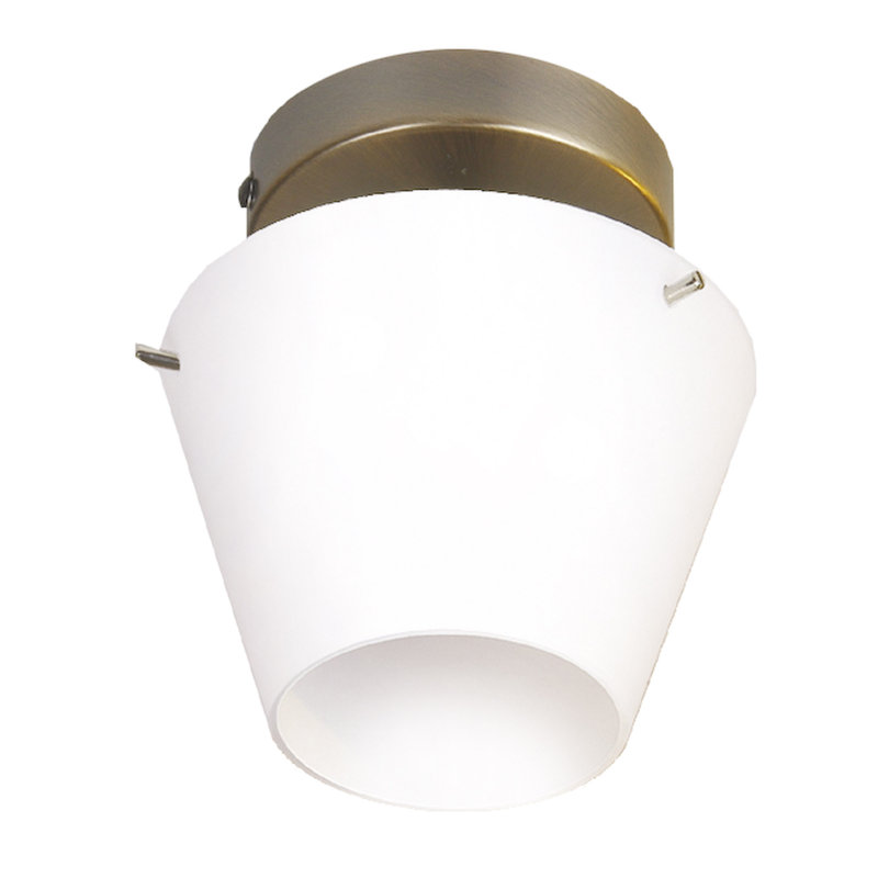 Richwood Semi Flush Mount, Antique Brass