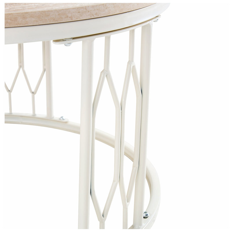 Table basse Wabi-Sabi l 27,5 po x P 27,5 po x H 15,3 po