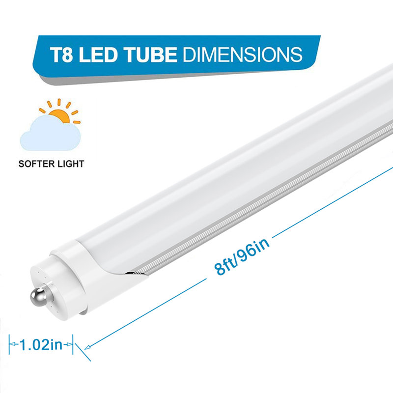 Ampoule DEL 45 watts T8 8FT, culot FA8, 6000 K