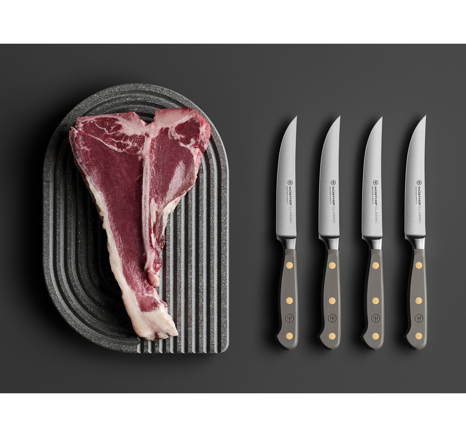 WÜSTHOF Classic Color Velvet Oyster 4.5" Steak Knife