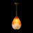 1-Light 9" Dimmable Modern Gradient Glass Kitchen Pendant Light