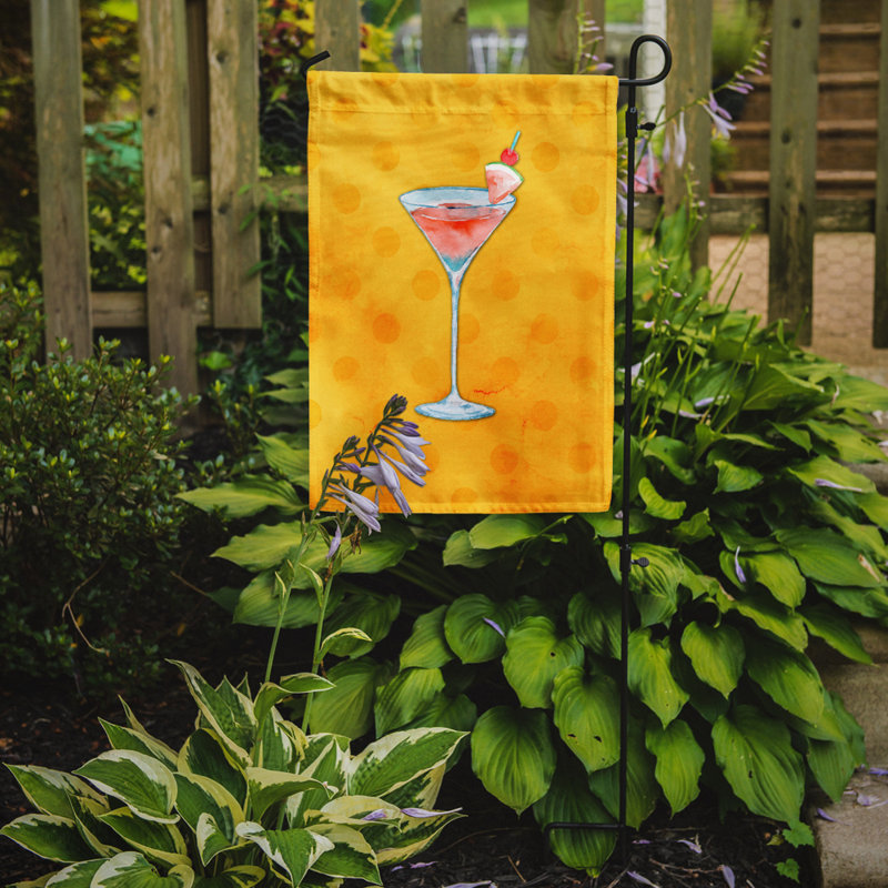 Double Sided 15'' H x 11'' W Polyester Garden Flag, Yellow