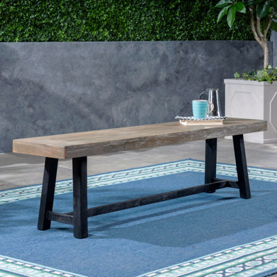 Banc d'extérieur en bois d'acacia