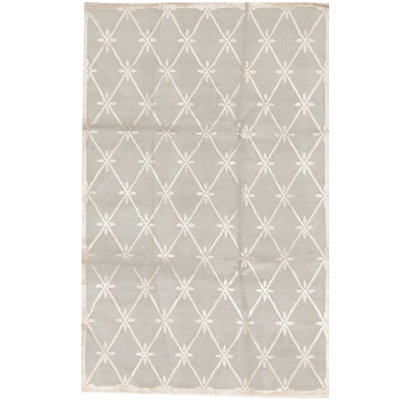 Damask Area Rug in Gray