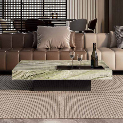 Square marble coffee table