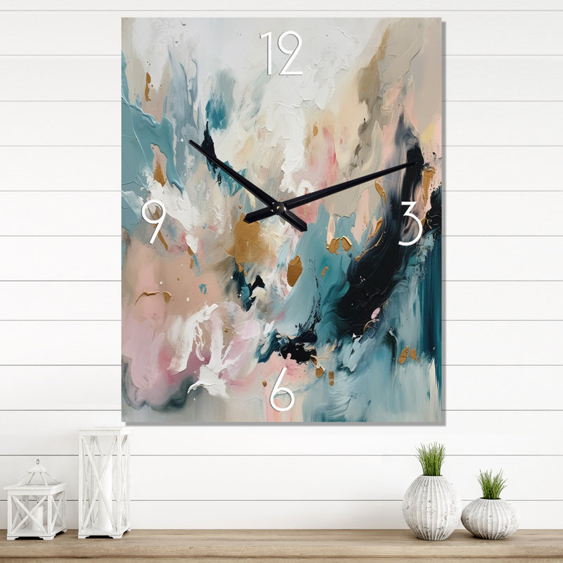Jahime - Horloge murale abstraite, H 32 po x l 24 po x P 1 po