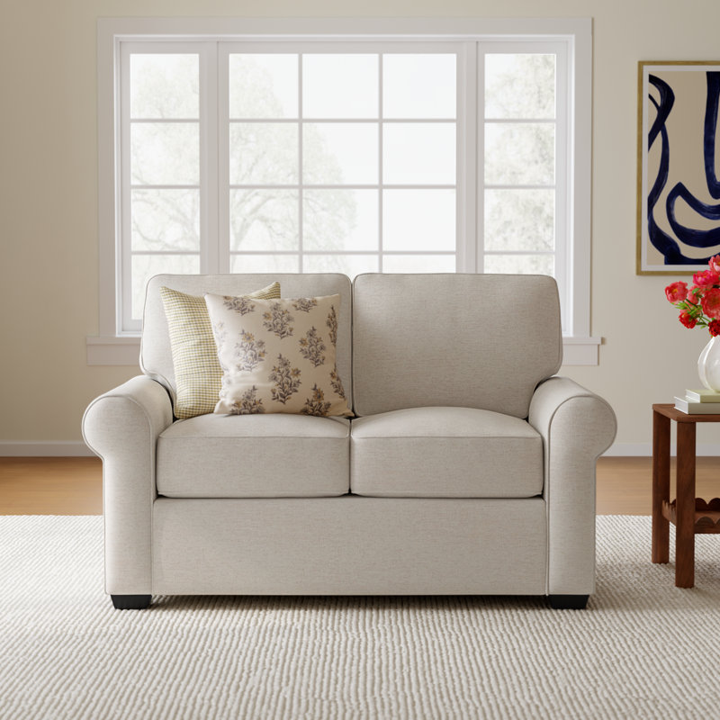Porter 61.5'' Upholstered Loveseat, Cast Silver Sunbrella®