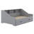 Daybed Frame With Storage Bookcases And Two Drawers,Charging Design-1541222612