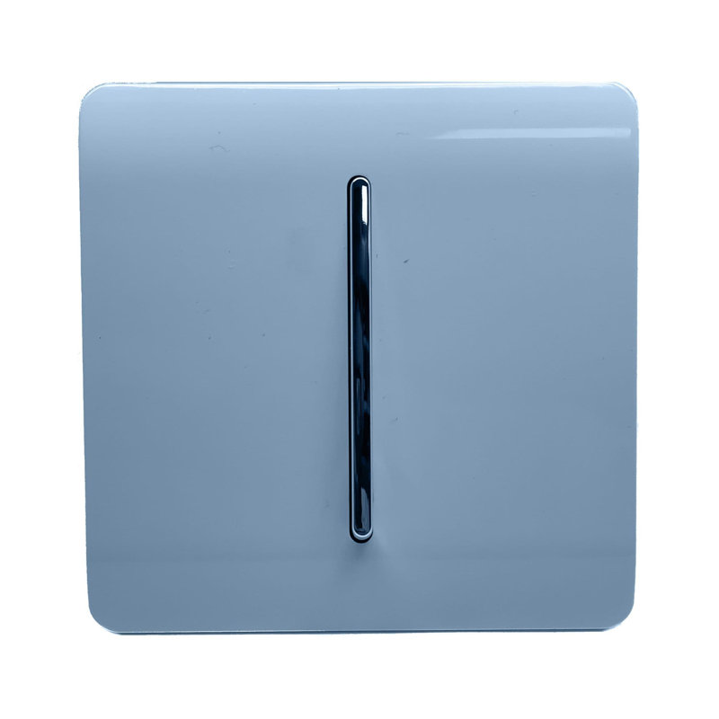 Trendi Switch 1 Gang 1 or 2 way Rocker Light Switch, Sky