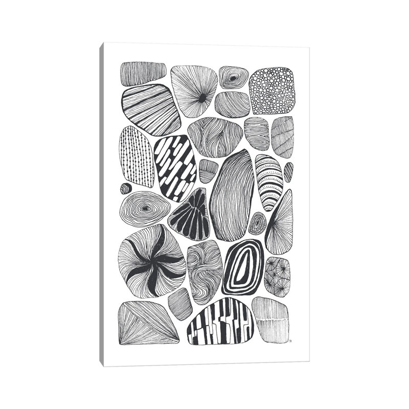 Stone Shapes - Reproduction d'art murale encadrée, Toile tendue, Ne s’applique pas, H 18 po x l 12 po