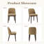 Chaise rembourrée en bois massif avec tissu doux-146253733