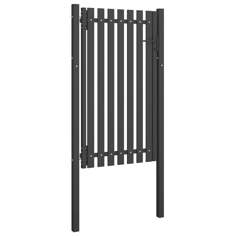 Parchure Anthracite Metal Gate, 225cm H x 99.06cm W