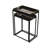 Athallia Metal Nesting Table for Living Room Furniture, Modern Nest of End Table, Side Tables with Glass Top