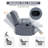 360° Manual Swivel Rocking Chair, Large Size Recliner, Soft Texture-1490435582