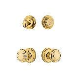 Nostalgic Warehouse Classic Rosette Entry Set with Deco Knob