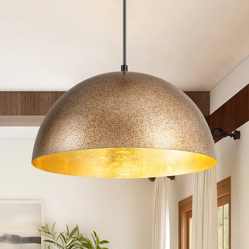 Luminaire suspendu pour îlot de cuisine à 1 lumière à intensité variable Aire, H 88,19 po x l 15 po x P 15 po