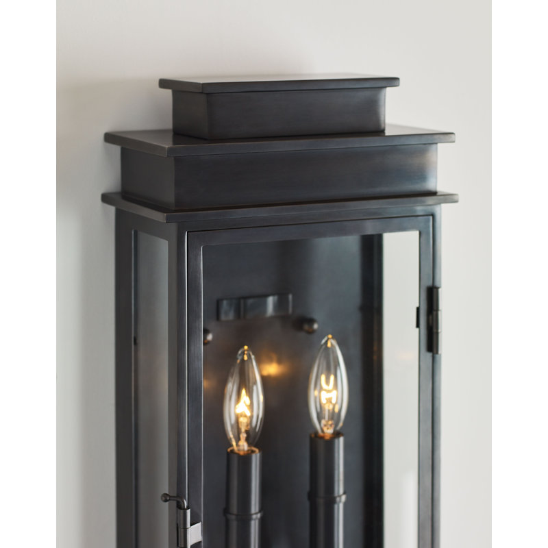 Chapman & Myers Linear Lantern Tall, Bronze