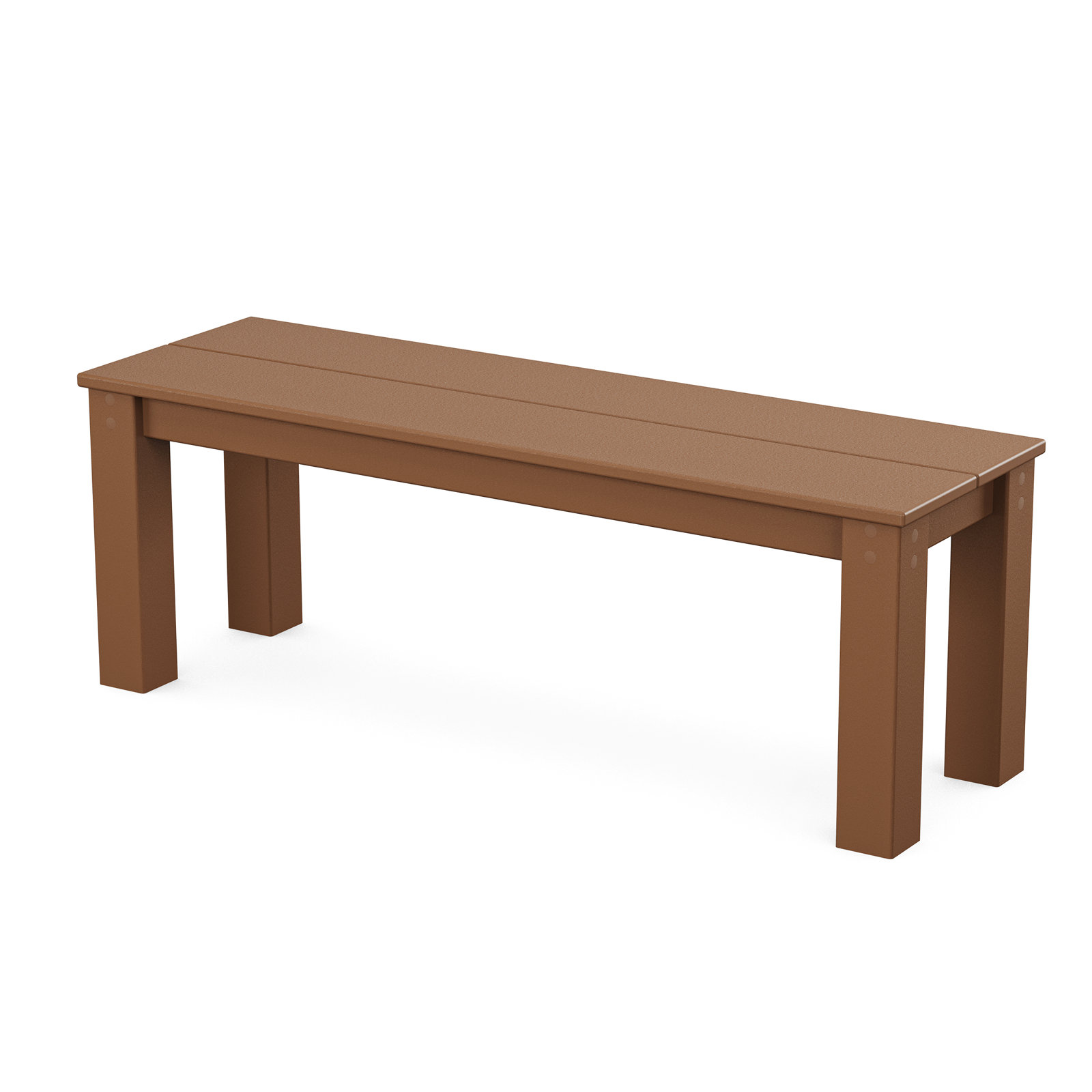 TREX Outdoors Parsons Outdoor Bench, Teak, 17" H x 48" W