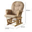 Fauteuil oscillant et repose-pieds Rehan