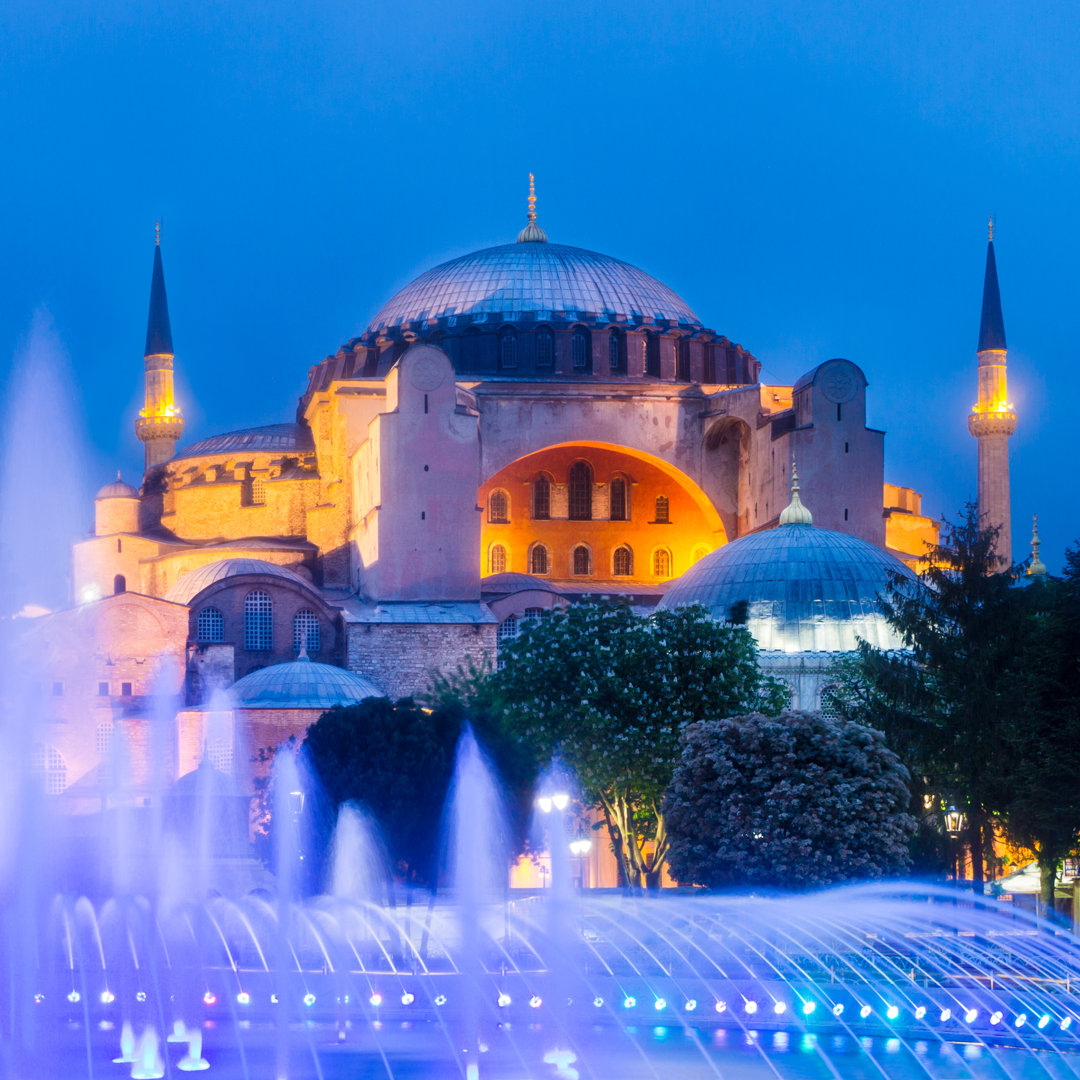 Hagia Sophia Mosque, Turkey. by Kasto80 - Wrapped Canvas Print