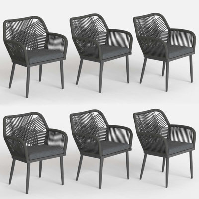 Outdoor Patio Dining Armchair with Cushion
