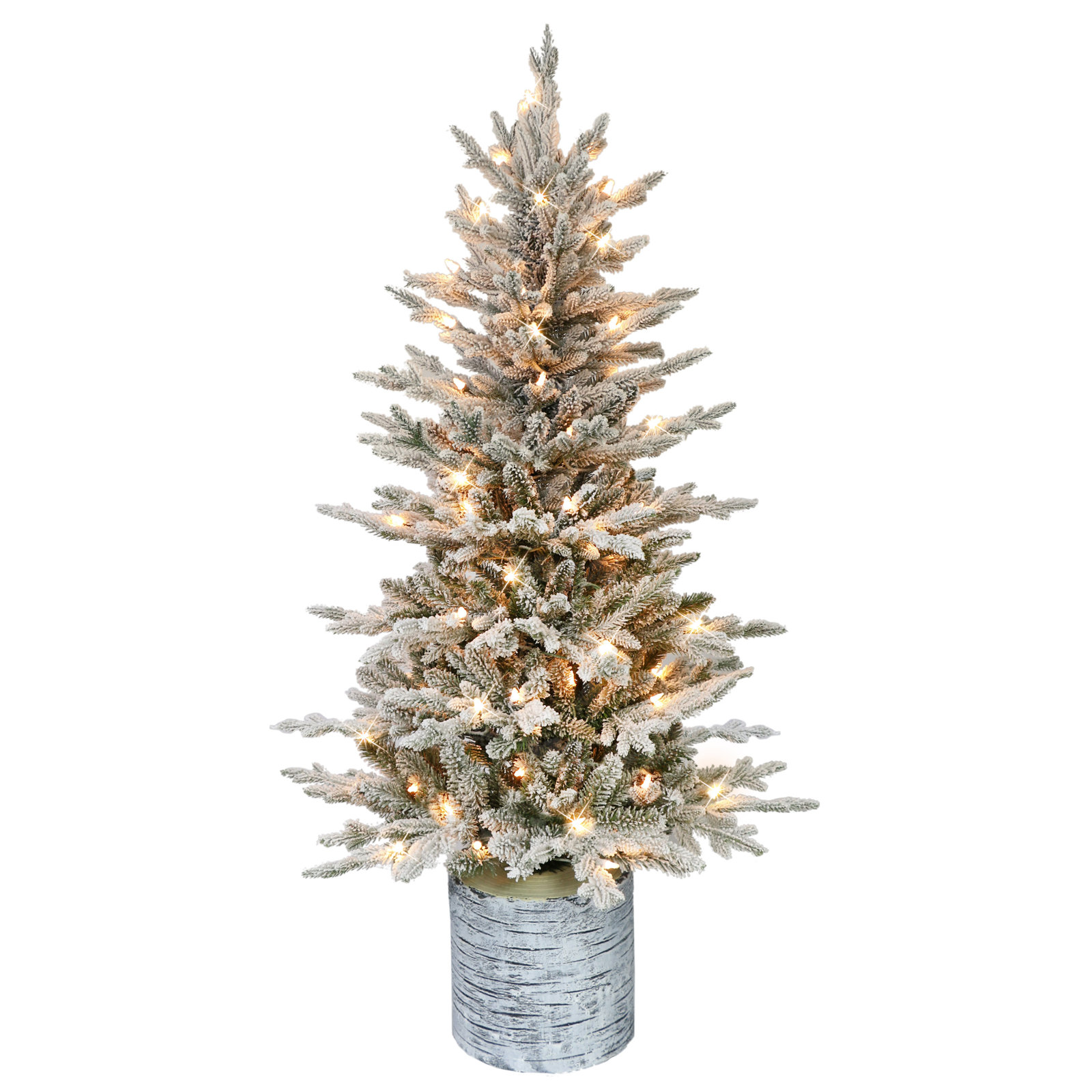 54' Lighted Artificial Fir Christmas Tree