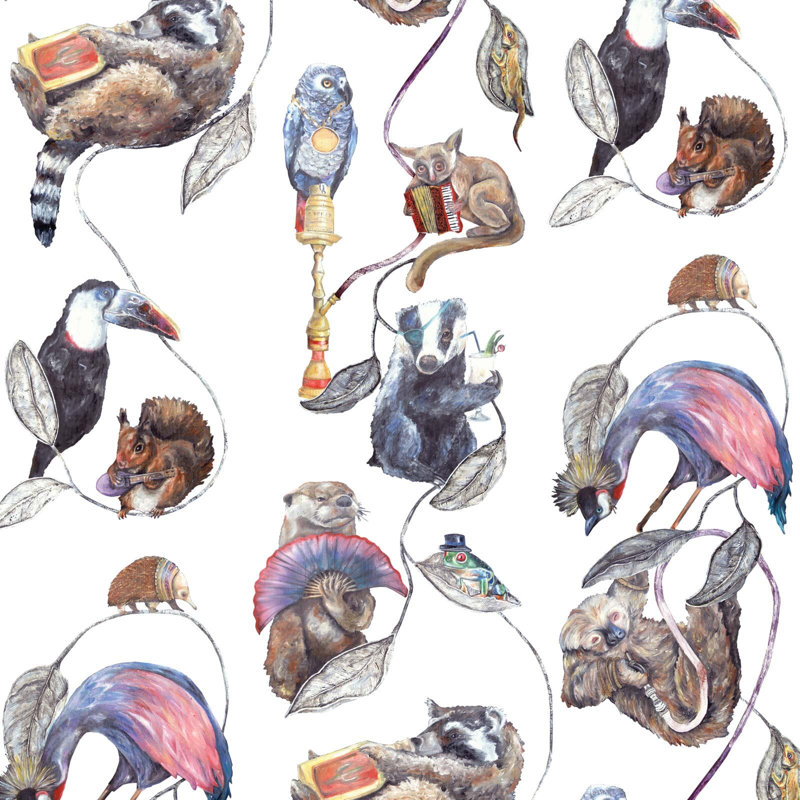 Hackney Empire Wallpaper, White