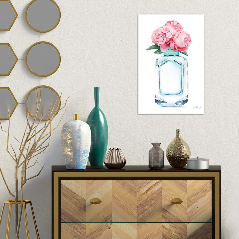 Perfume And Peony by Amanda Greenwood - Wrapped Canvas Painting, 101.6 cm H x 66.04 cm W x 1.91 cm D