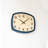 Navy Solid Wood Rounded Square Wall Clock