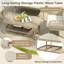 4-piece Outdoor Patio Set With Plastic Wood Table & Rope Storage, Loveseat + 2 Armchairs-1903667872-1903667874