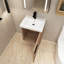 Ensemble de meuble-lavabo simple 18 po avec plateau en céramique Leathan