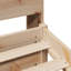 Bookcase Bed Without Mattress Solid Wood Pine-811632143