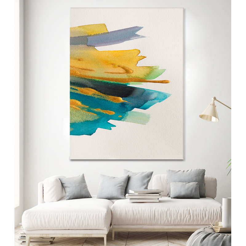 «Amber Gold Vertical II» par Lanie Loreth, reproduction d'art sur toile tendue