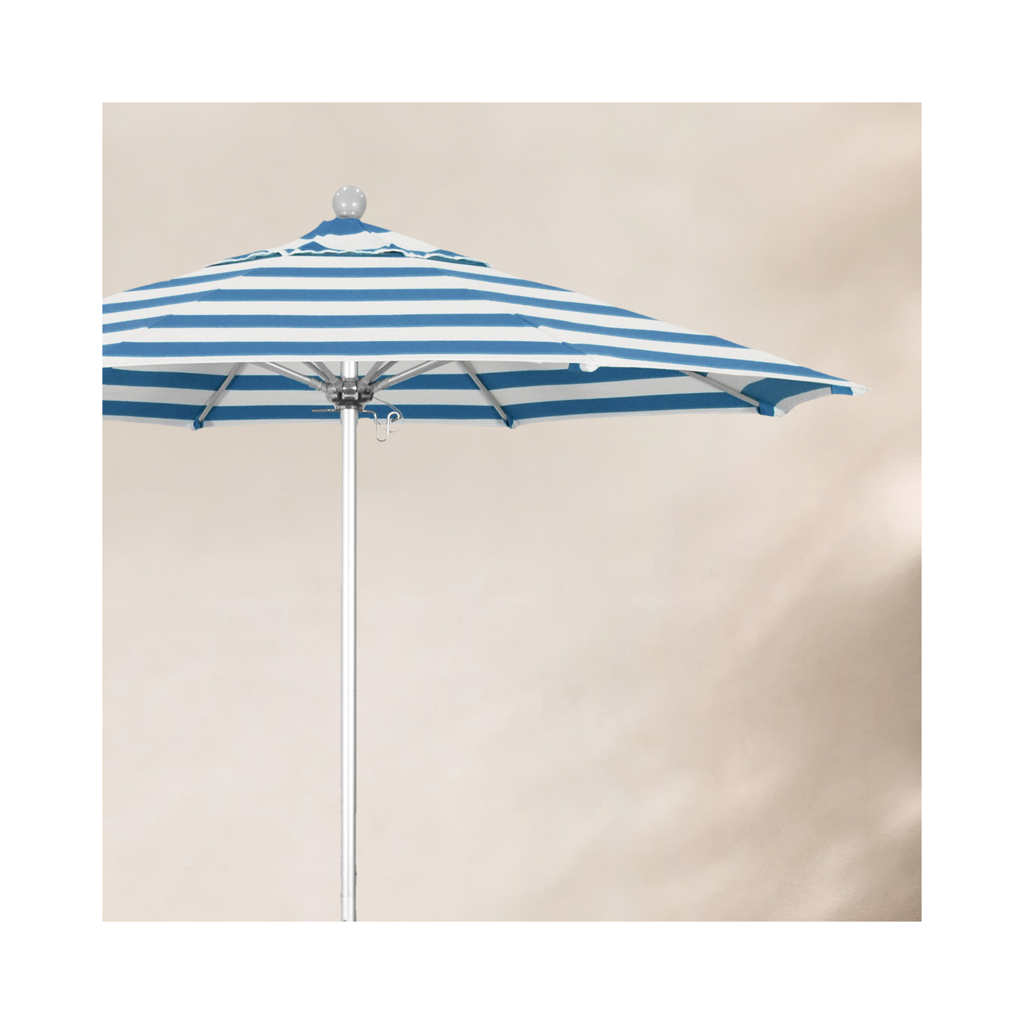 Hibo 90'' Sunbrella® Outdoor Umbrella, Cabana Regatta Sunbrella®