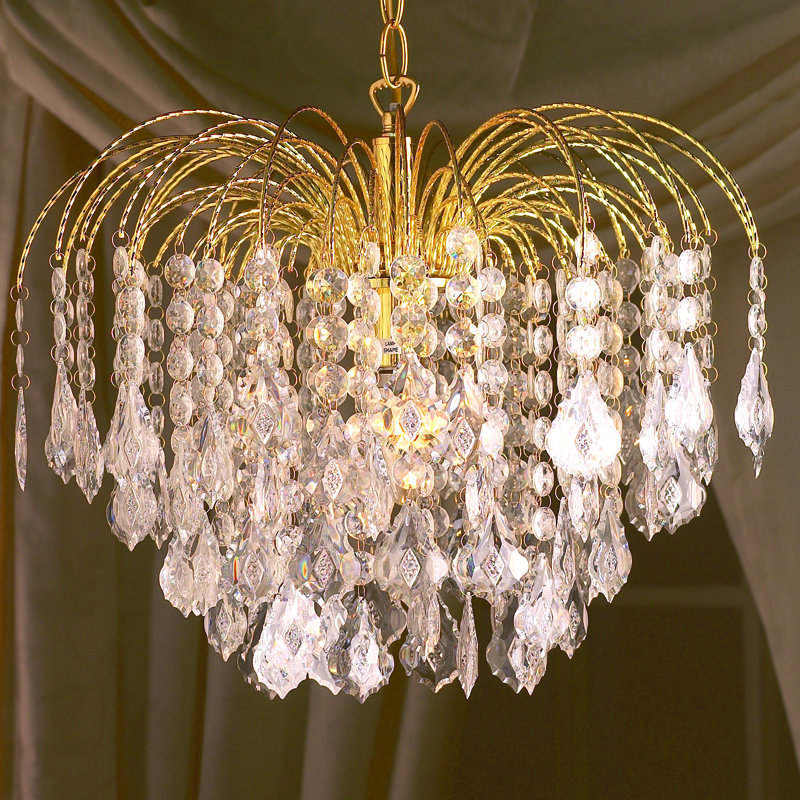 1 - Light Gold Crystal Pendant