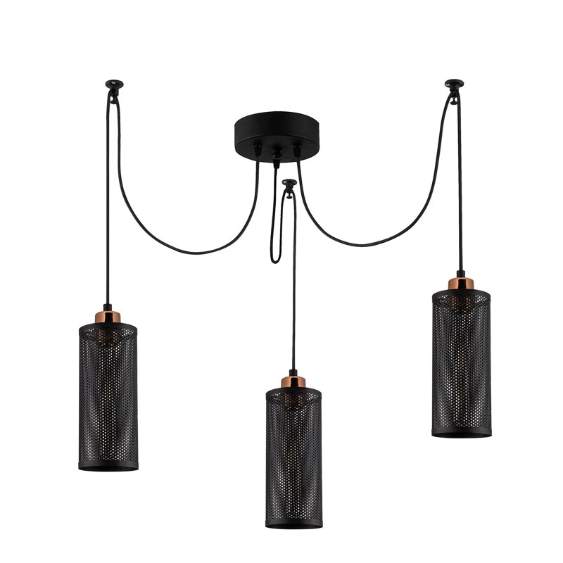 Luminaire suspendu cylindrique à 3 lumières Driffield