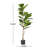 Achilles 58.93'' Faux Fiddle Leaf Fig Tree in Pot-368691915