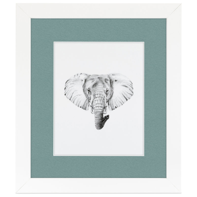 Matte Picture Frame with Mat, Nile Green