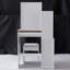 Petit meuble-lavabo 29,2 po avec tabouret de chevet gauche + tabouret rembourré, très grand miroir coulissant à droite, rangement multi-couches à grande capacité, commode pratique-1552926296