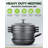 Granitestone Diamond 6 PC Nonstick Heavy Duty Nesting Pots Cookware Set
