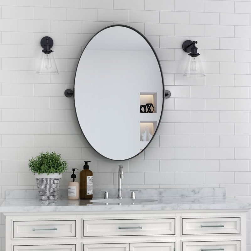 Miroir de salle de bain Dustan, 27,8 po x 17,8 po
