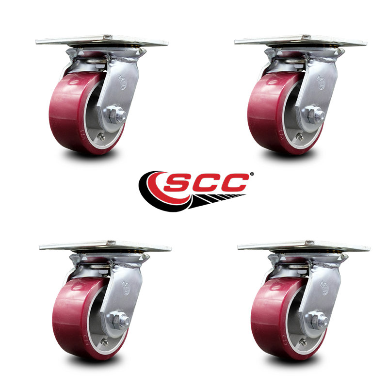 Poly on Aluminum Caster